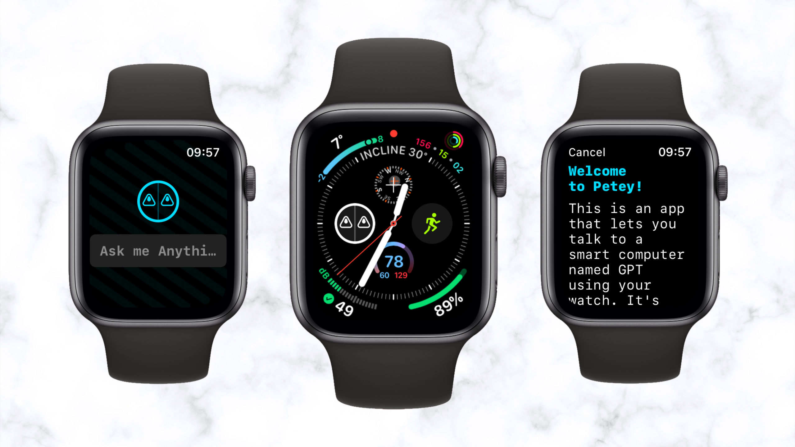 Petey Apple watch app brizaro.com